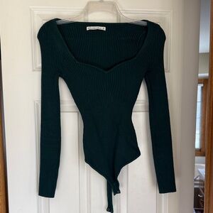 Abercrombie & Fitch Dark Green Sweater